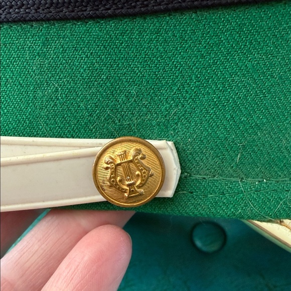 Vintage Ostwald green and gold starburst marching band hat shako - Picture 7 of 16